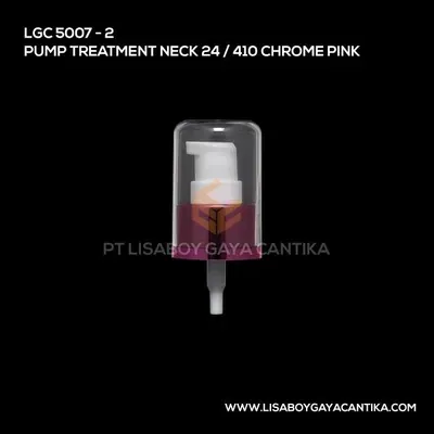 5007-2-PUMP-TREATMENT-NECK-24-410-CHROME-PINK, botol toner spray