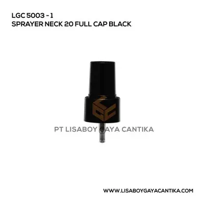 5003-1-SPRAYER-NECK-20-FULL-CAP-BLACK, botol toner spray