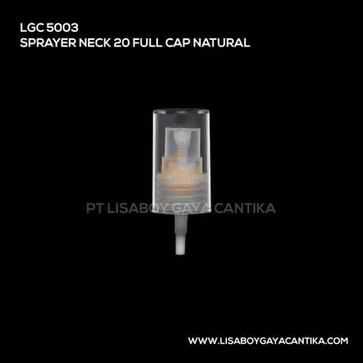 5003-SPRAYER-NECK-20-FULL-CAP-NATURAL, botol toner spray