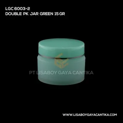 LGC-6003-2-DOUBLE-PK-JAR-GREEN-15-GR, pot cream