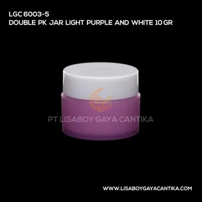 LGC-6003-5-DOUBLE-PK-JAR-LIGHT-PURPLE-AND-WHITE-10-GR, pot cream