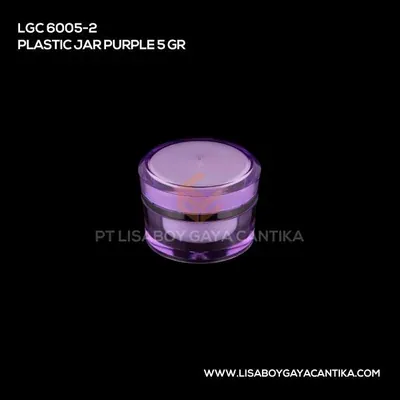LGC-6005-2-PLASTIC-JAR-PURPLE-5-GR, pot cream