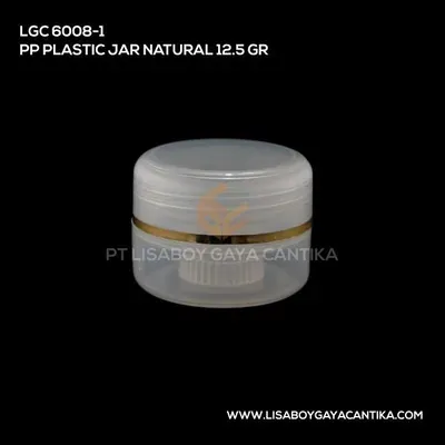 LGC-6008-1-PP-PLASTIC-JAR-NATURAL-12.5-GR, pot cream