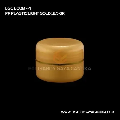 LGC-6008-4-PP-PLASTIC-JAR-GOLD-12.5-GR, pot cream