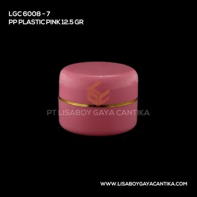 LGC-6008-7-PP-PLASTIC-JAR-PINK-12.5-GR, pot cream