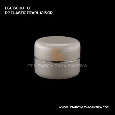 LGC-6008-8-PP-PLASTIC-JAR-PEARL-12.5-GR, pot cream