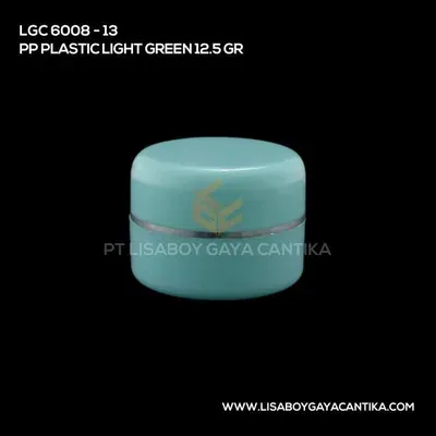LGC-6008-13-PP-PLASTIC-JAR-LIGHT-GREEN-12.5-GR, pot cream