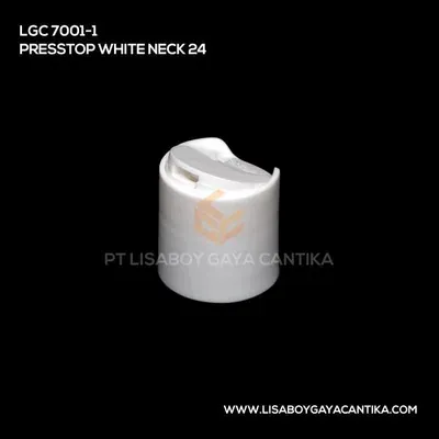 LGC-7001-1-PRESSTOP-WHITE-NECK-24, tutup presstop