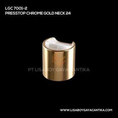 LGC-7001-2-PRESSTOP-CHROME-GOLD-NECK-24, tutup presstop