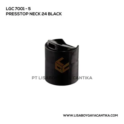 LGC-7001-5-PRESSTOP-NECK-24-BLACK, tutup presstop