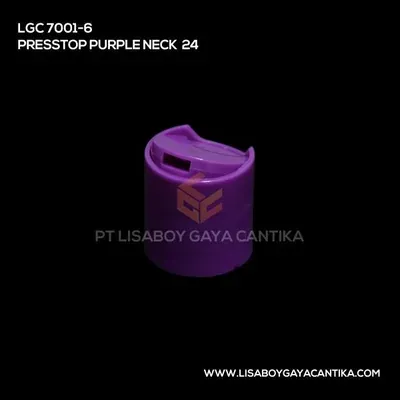 LGC-7001-6-PRESSTOP-PURPLE-NECK-24, tutup presstop