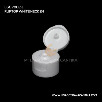 LGC-7002-1-FLIPTOP-WHITE-NECK-24, tutup presstop