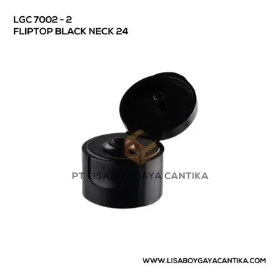 LGC-7002-2-FLIPTOP-BLACK-NECK-24, tutup presstop