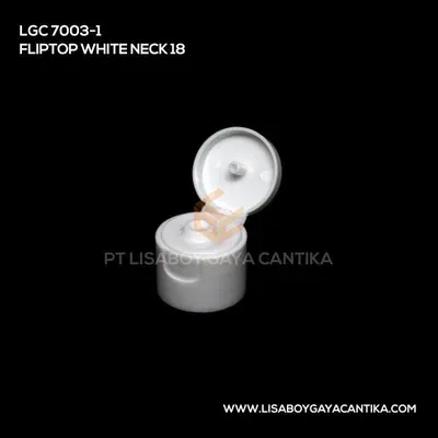 LGC-7003-1-FLIPTOP-WHITE-NECK-18, tutup presstop