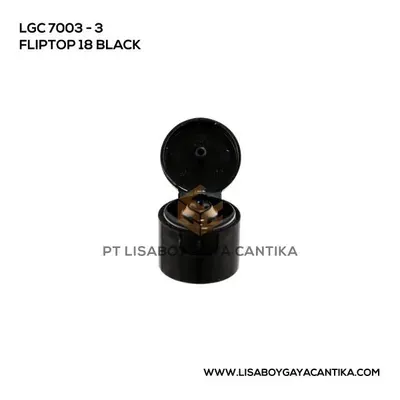 LGC-7003-3-FLIPTOP-18-BLACK, tutup presstop