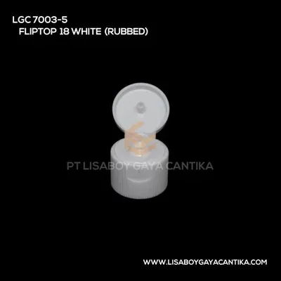 LGC-7003-5-FLIPTOP-18-WHITE-RUBBED, tutup presstop