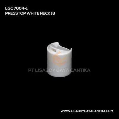 LGC-7004-1-PRESSTOP-WHITE-NECK-18, tutup presstop