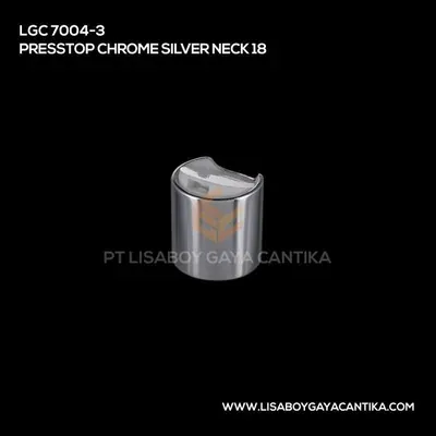 LGC-7004-3-PRESSTOP-CHROME-SILVER-NECK-18, tutup presstop