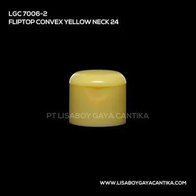 LGC-7006-2-FLIPTOP-CONVEX-YELLOW-NECK-24, tutup presstop