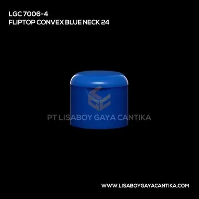 LGC-7006-4-FLIPTOP-CONVEX-BLUE-NECK-24, tutup presstop
