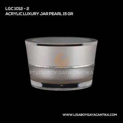 1012-2-ACRYLIC-LUXURY-JAR-PEARL-15-GR, pot cream acrylic