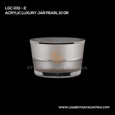 1011-2-ACRYLIC-LUXURY-JAR-PEARL-10-GR, pot cream acrylic