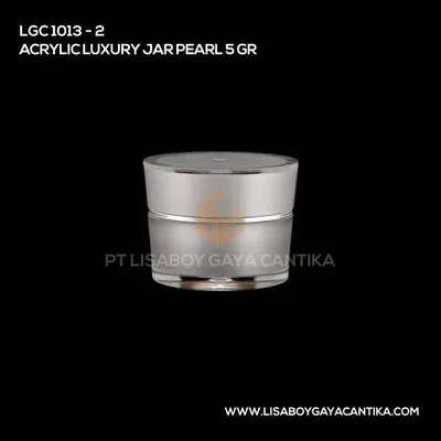 1013-2-ACRYLIC-LUXURY-JAR-PEARL-5-GR, pot cream acrylic