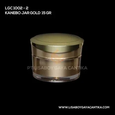 1002-2-KANEBO-JAR-GOLD-15-GR — Acrylic Jar & Glass Jar