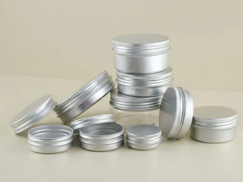 Kemasan Aluminium Jar — pot cream aluminium